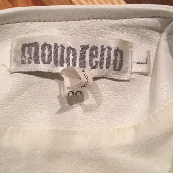 Women’s Monoreno White Studded Jacket Sz Large - Picture 4 of 7